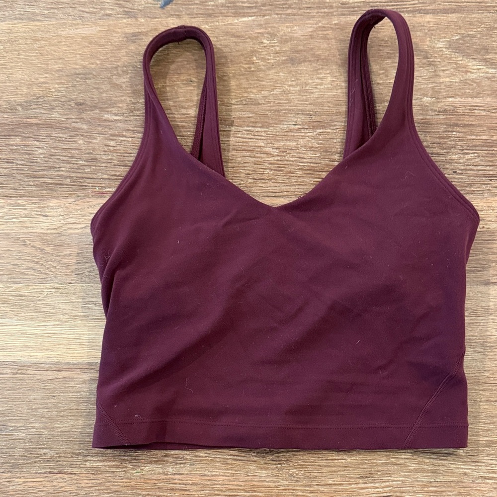 Lululemon Athletica Deep Red Sports Bra